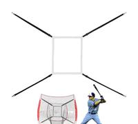 Bersaglio da baseball, bersaglio regolabile per allenamento con baseball, bersaglio per allenamento con baseball, bersaglio per lancio di baseball, bersaglio per allenamento di precisione e lancio