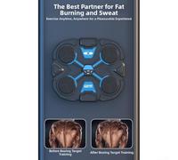 Bersaglio da boxe alimentato a LED con risposta musicale e supporto da parete per allenamento quotidiano e coordinazione occhio-mano