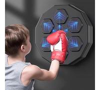 Bersaglio da parete intelligente per boxe elettronico ricaricabile per esercizi a casa Rilascio dello stress Sacco da boxe con guanti per bambini e adulti (taglia : A (senza guanti))