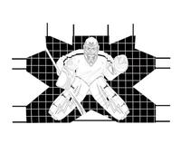 Bersaglio da portiere per hockey su strada, 122 x 183 cm