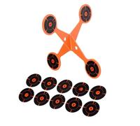 Bersaglio Da Tiro Con Spinner | Rotella Girevole In Acciaio Con Ripristino Automatico | Strumento Per Esercitarsi In Metallo Al Carbonio Addensato | Attrezzatura Per L'allenamento Sul Campo Da Cortile