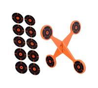 Bersaglio Da Tiro Con Spinner | Rotella Girevole In Acciaio Con Ripristino Automatico | Strumento Per Esercitarsi In Metallo Al Carbonio Addensato | Attrezzatura Per L'allenamento Sul Campo Da Cortile