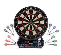 Bersaglio Elettronico per Le Freccette 42 cm con 4 schermi LED - Set 12 Freccette - Perfetto per Bambini e Adulti - Giocare con Intere Famiglia e Amici (Elettronico)