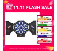 Bersaglio elettronico pieghevole Sportnow con 31 giochi per 8 giocatori 83X45X4 cm