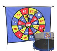 Bersaglio Freccette Per Bambini, Set Giochi Freccette 60x50 Cm Per Bambini, Giocattoli Lancio Con 10 Palline Adesive E Attività Sportive Interattive Per Giardino E Compleanno