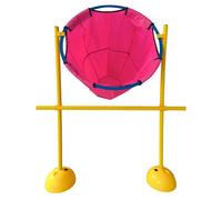 Bersaglio Girevole Regolabile | Portatile, Canestro, per Giardino, Percorsi a