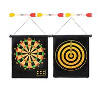 Bersaglio magnetico per freccette | 19,69 pollici double face | 740 g gioco in | tavola magnetica portatile in tessuto con 6 freccette - per casa, compleanni e divertimento
