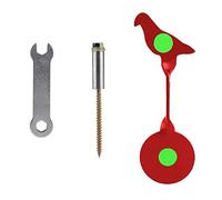 Bersaglio per Pistola Ad Aria Compressa Piccolo, 3 Mm Tipo Avvitato in Acciaio Bird BB Bersaglio per Pistola Ad Aria Compressa Bersaglio per Fionda, Fucile Ad Aria Compressa in Metallo(Rosso)
