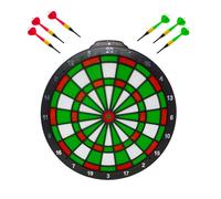 Bersaglio Perforato Ø46x2 cm con 6 Freccette Punta in Nylon Multicolore