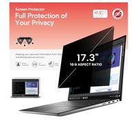 BERSEM Pellicola protettiva per computer portatile 17,3 pollici, rapporto di aspetto 16:9, protezione per la privacy del computer portatile 17,3 pollici, filtro privacy e filtro anti-luce blu