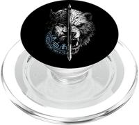 Berserk Orso Guerriero Odino Rune Bussola Norrena Vichingo PopSockets PopGrip per MagSafe