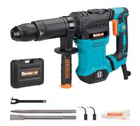 Berserker Martello demolitore SDS-Max da 1300 W, 1300 W, 11 Amp, martello elettrico demolitore per rimozione piastrelle da pavimento, martello per calcestruzzo con custodia per il trasporto e 2
