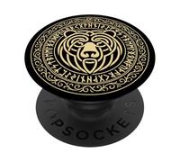 Berserker Orso Guerriero Rune di Odino Circolo Runico vichingo PopSockets PopGrip Adesivo