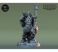 Berserker Paio Miniature Set Barbaro Figura Per TTRPG Come D&D 5E Pathfinder