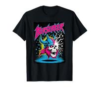 Berserker, Teschio Vichingo, retrò, in Metallo, Stile Norvegese, Punk Maglietta