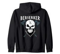 Berserker Viking con Ascia guerriera Patrimonio del Nord Felpa con Cappuccio