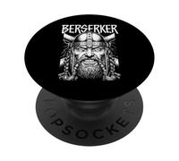 Berserker Viking Warrior Face feroce mitologia norrena PopSockets PopGrip Adesivo