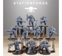 Berserkers Berserker - Orkaz StationForge - 10 Figure Orchi - 28mm Tabletop