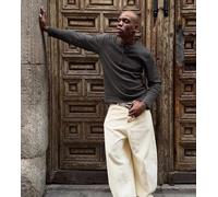 Bershka - Barrel - Jeans bombati écru-Bianco 38