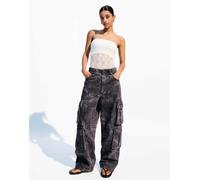 Bershka - Blonde - Body a fascia in pizzo bianco XS