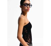 Bershka - Blonde - Body a fascia in pizzo nero L