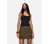 Bershka - Body nero in poliammide con scollo rotondo M