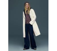 Bershka - Cappotto lungo morbido bianco L