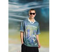 Bershka - Claude Monet Agapanthes - Polo a maniche corte verde S