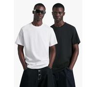 Bershka - Confezione da 2 T-shirt basic a maniche corte bianche-Nero S