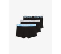 Bershka - Confezione da 3 boxer azzurro stampato-Blu S
