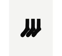 Bershka - Confezione da 3 paia di calzini sportivi neri-Nero L