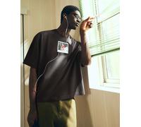 Bershka - Eminem - T-shirt squadrata a maniche corte grigio scuro XS