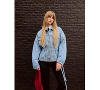 Bershka - Giacca di jeans oversize blu medio L