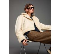 Bershka - Giacca double-face beige-Neutro M