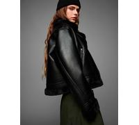 Bershka - Giacca double-face nera-Nero 2XS