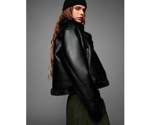 Bershka - Giacca double-face nera-Nero M