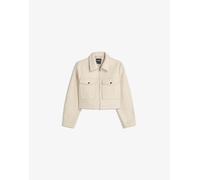 Bershka - Giacca in morbido feltro beige testurizzata-Neutro S