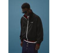 Bershka - Giacca nera stampata con zip-Nero M