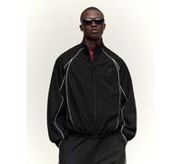 Bershka - Giacca tecnica nera a contrasto-Nero S