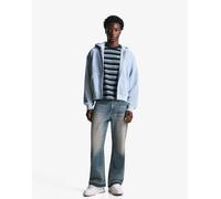 Bershka - Jeans ampi a zampa blu 44