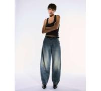 Bershka - Jeans ampi blu a palloncino 46