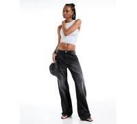 Bershka - Jeans ampi neri-Nero 36