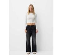 Bershka - Jeans ampi neri-Nero 8