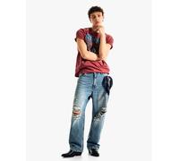 Bershka - Jeans ampi strappati blu 38