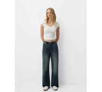 Bershka - Jeans ampi verdi-Verde 4