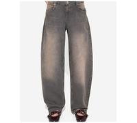 Bershka - Jeans bombati grigi-Grigio 46