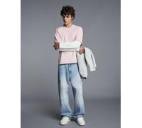 Bershka jeans cargo baggy in blu chiaro 42