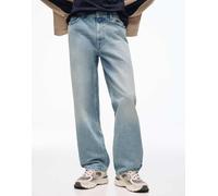 Bershka - Jeans dritti ampi blu 34