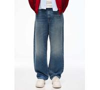 Bershka - Jeans dritti ampi blu medio 38