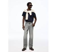 Bershka - Jeans dritti grigio chiaro 34